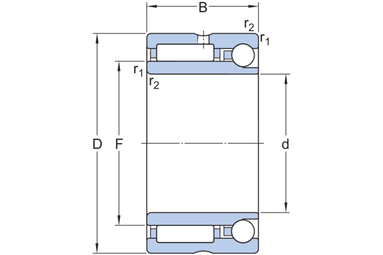 Nadel-Schrägkugellager