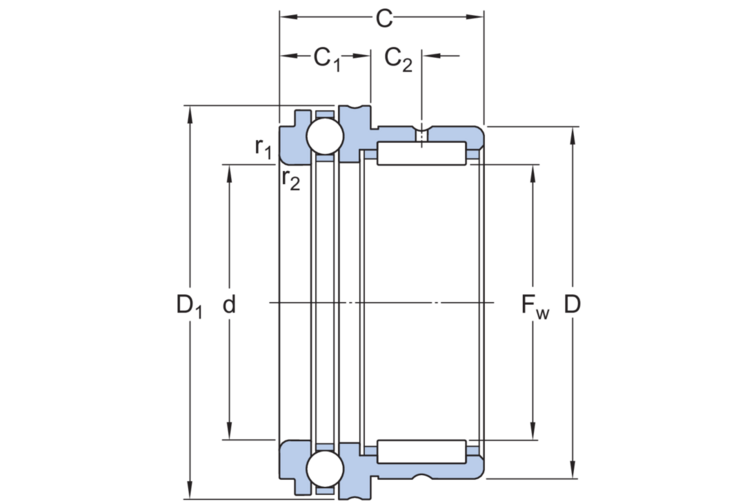 Nadel-Axialkugellager