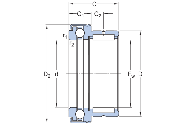 Nadel-Axialkugellager