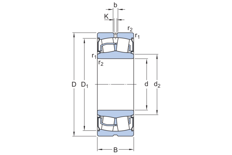 Pendelrollenlager abgedichtet