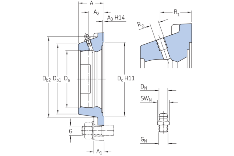 Y-Flanschlagergehäuse