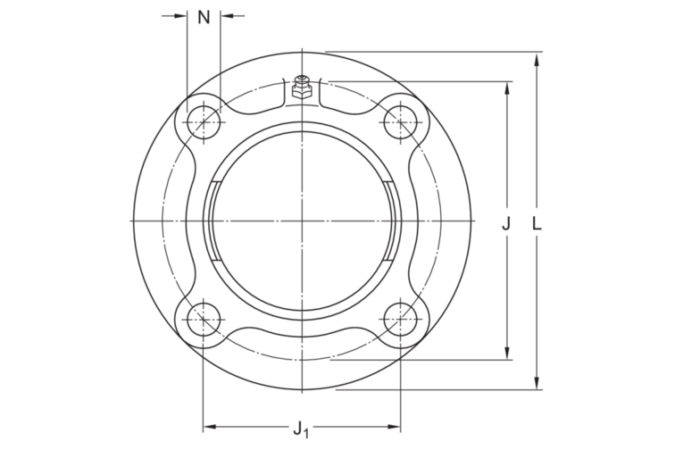 Flanschlagergehäuse