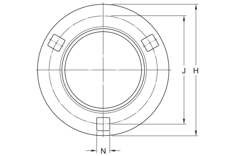 Flanschlagergehäuse