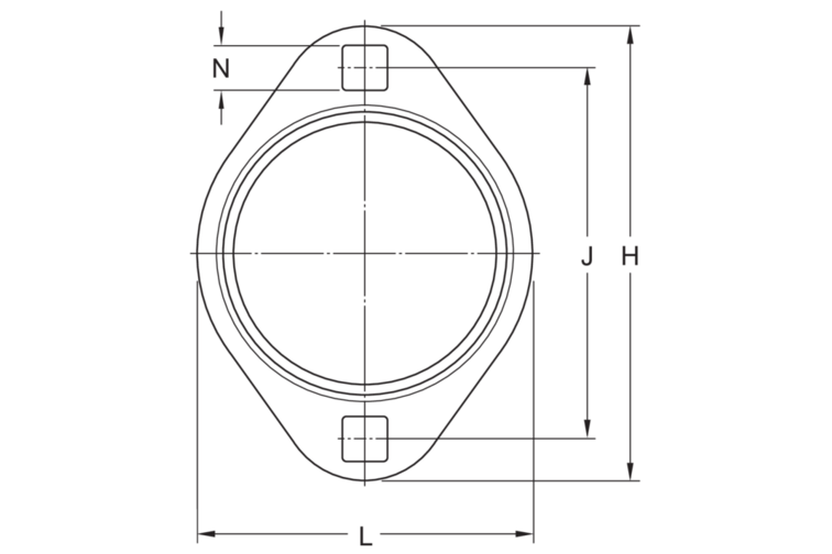 Flanschlagergehäuse