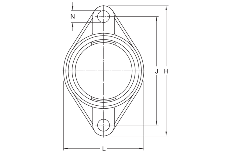 Flanschlagergehäuse