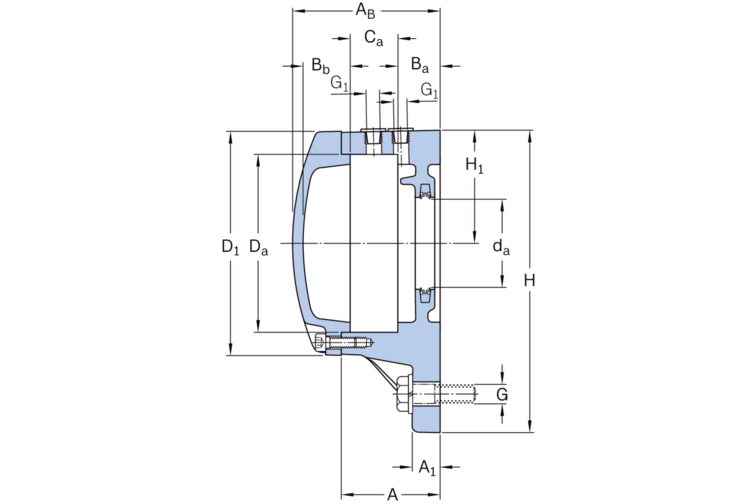 Flanschlagergehäuse