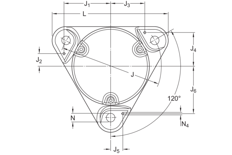 Flanschlagergehäuse