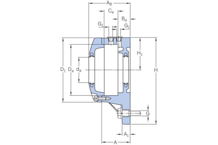 Flanschlagergehäuse