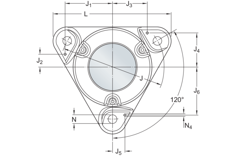 Flanschlagergehäuse