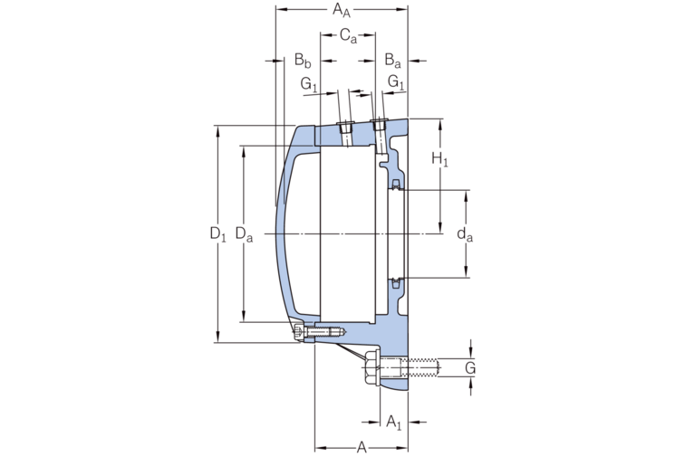Flanschlagergehäuse