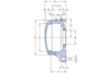 Flanschlagergehäuse