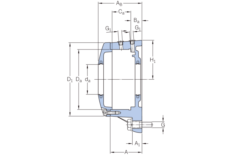 Flanschlagergehäuse