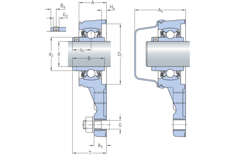 Y-Flanschlagereinheit