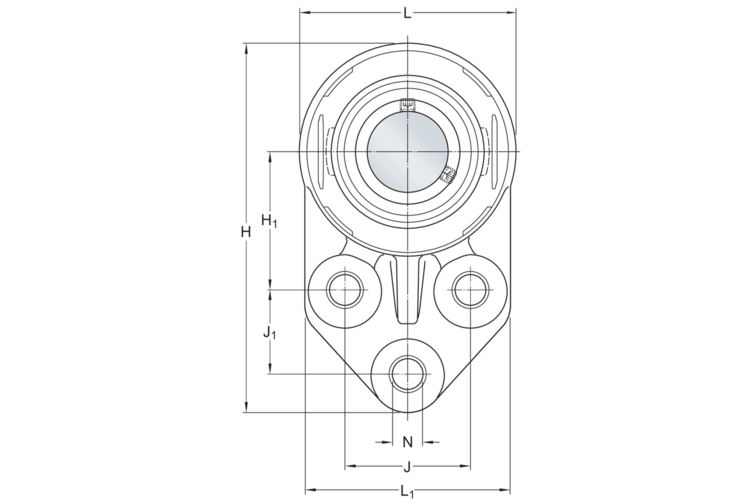 Y-Flanschlagereinheit