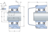 Y-Stehlagereinheit