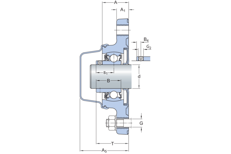 Y-Flanschlagereinheit