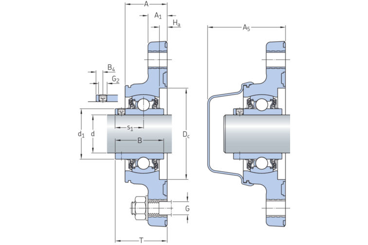 Y-Flanschlagereinheit