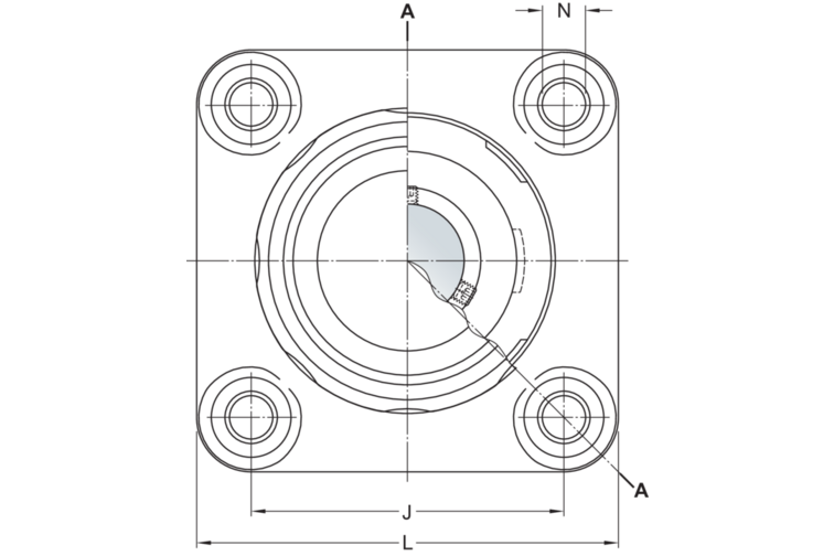 Y-Flanschlagereinheit