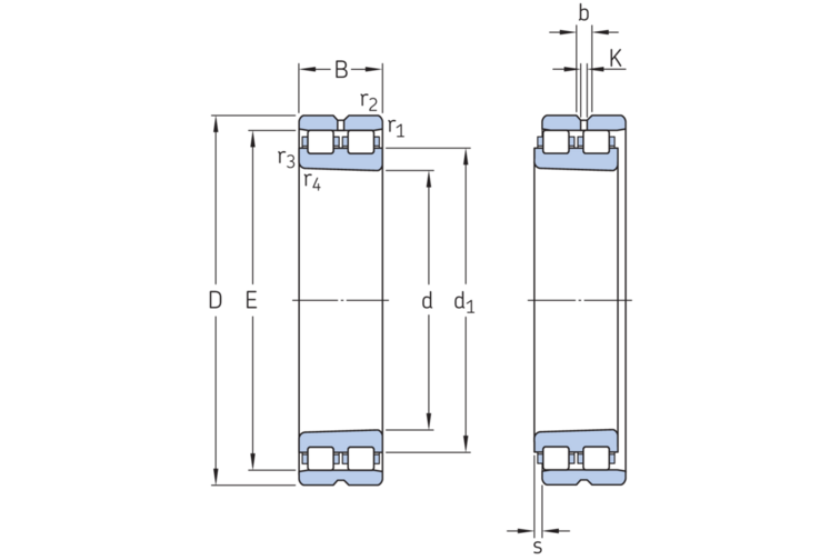 Zylinderrollenlager mehrreihig