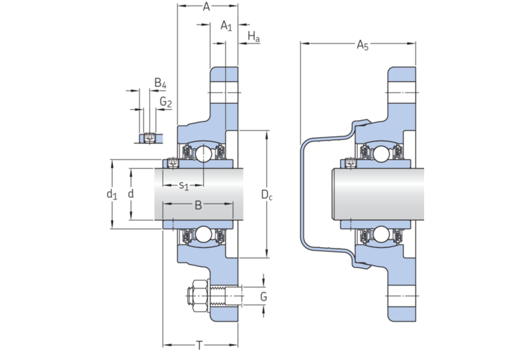 Y-Flanschlagereinheit