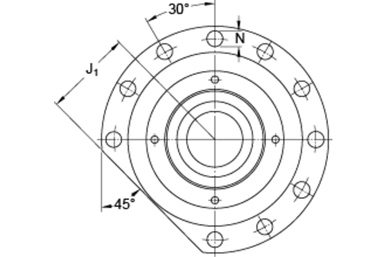 Axial-Schrägkugellagereinheit